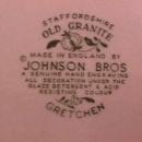 Johnson Brothers (Gretchen)=Green 2-Cake Plates