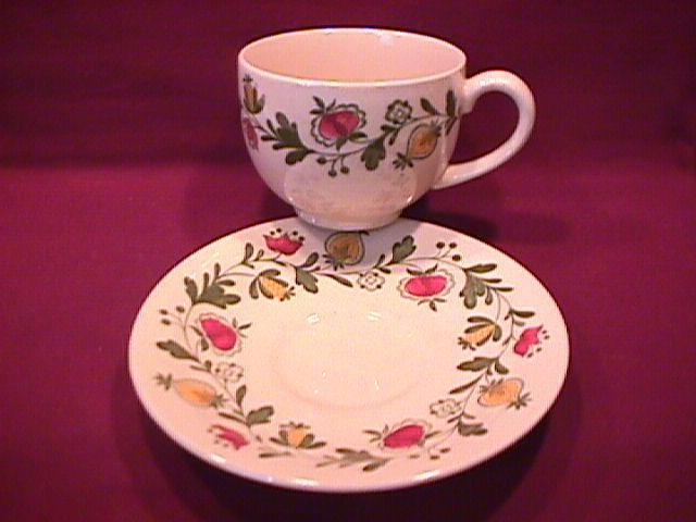 Johnson Brothers (Gretchen)=Green Cup & Saucer