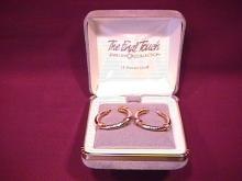 14K Gold Fancy Hoop Earrings
