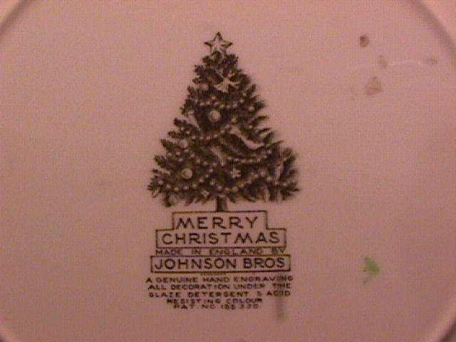 Johnson Brothers China (Merry Christmas) Dinner Plate