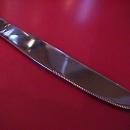 Wallace Stainless (Classic Bead) 18/10-Gold Accent= Dinner Knife
