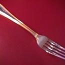 Wallace Stainless (Classic Bead) 18/10-Gold Accented Dinner Fork