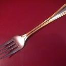 Wallace Stainless (Classic Bead) 18/10-Gold Accented=Salad Fork