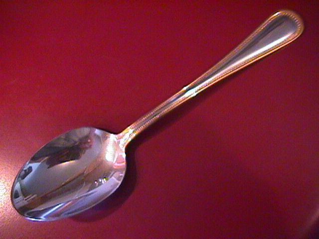 Wallace Stainless (Classic Bead) 18/10-Gold Accented=Table Spoon