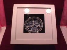 Flow Blue Sauce Bowl Set in a Shadow Box
