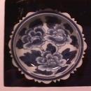 Flow Blue Sauce Bowl Set in a Shadow Box