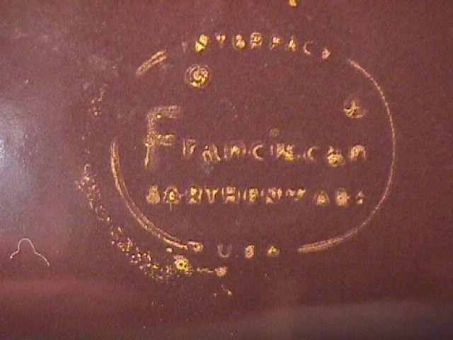 Franciscan (Madeira) Divided Oval Vegetable