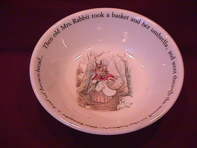 Wedgwood China-Beatrix Potter's (Peter Rabbit) Childs Cereal Bowl