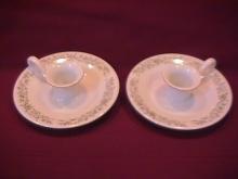 Mikasa Fine China (Montclair) Finger-Hole Candlesticks