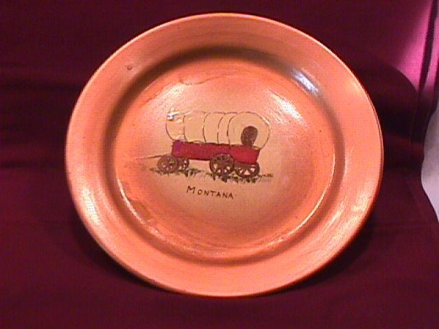 Bauer (Covered Wagon-Montana) Display Plate
