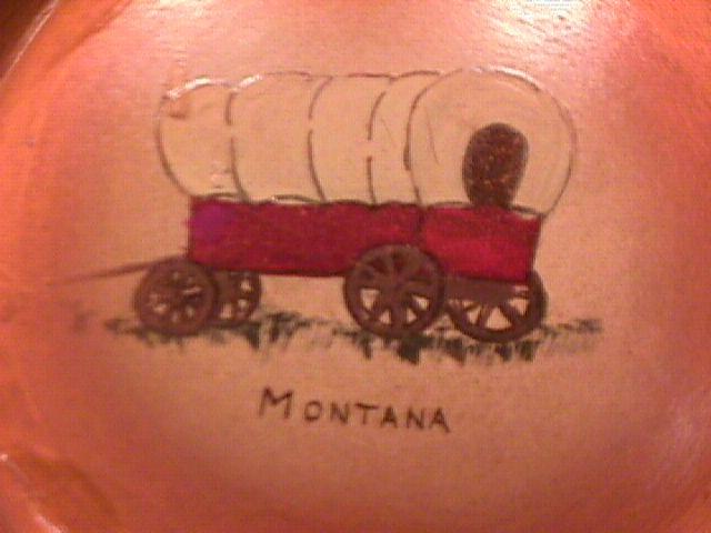 Bauer (Covered Wagon-Montana) Display Plate