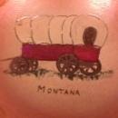 Bauer (Covered Wagon-Montana) Display Plate