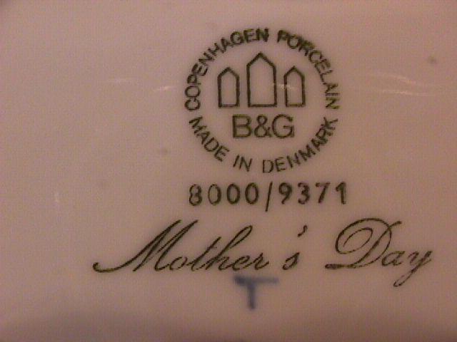 Bing & Grondahl (Mothers Day Plate)=1971