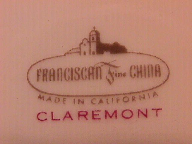 Franciscan Fine China (Claremont) Dinner Plate
