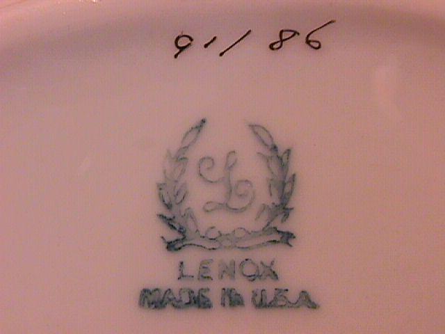 Lenox Fine Porcelain Boat-Shape Mint Dish