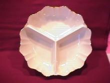 Lenox Fine Porcelain (Christmas Wreath) 3-Part Relish