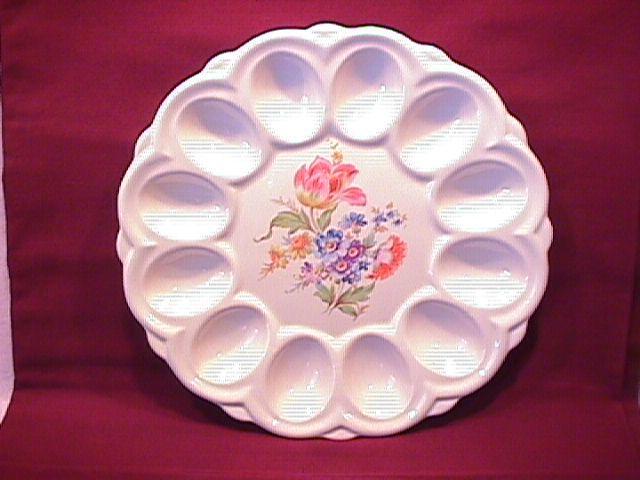 American Artware, E. R. China Deviled Egg Plate