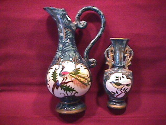 A. Fairyland, Japan= Pair of Hand-Painted Bird vases