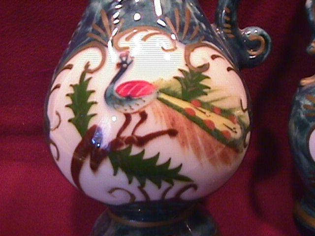 A. Fairyland, Japan= Pair of Hand-Painted Bird vases