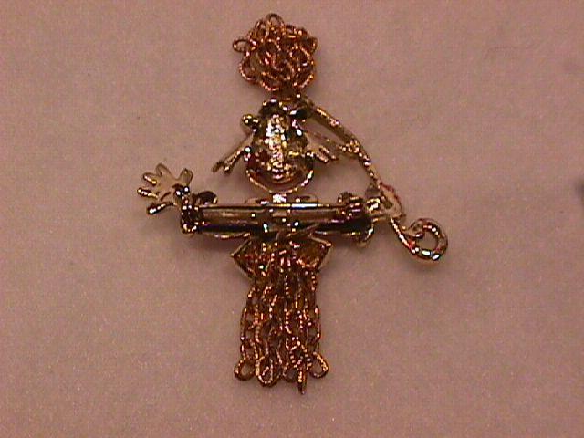 Vintage Mamselle Signed Clown Brooch-Mint