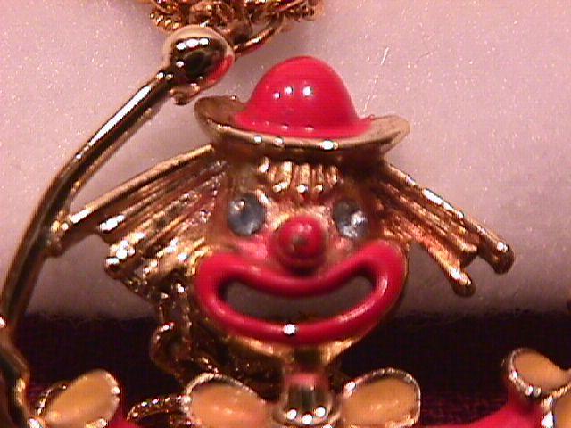 Vintage Mamselle Signed Clown Brooch-Mint