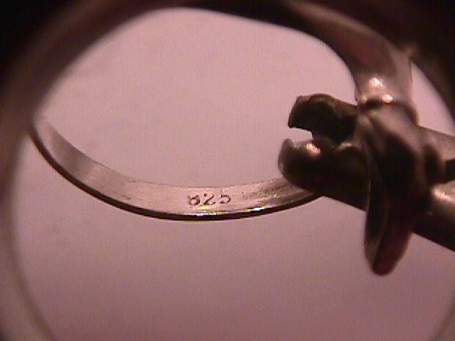 Sterling-925 Dachshund Ring=7 1/2