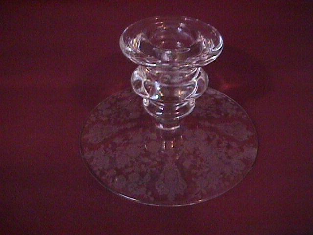 Cambridge Crystal (Rosepoint #628) Single-Lite Candlestick