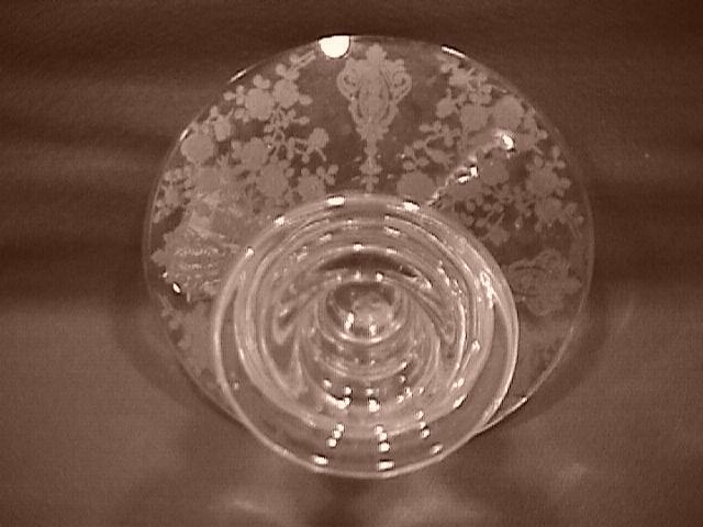 Cambridge Crystal (Rosepoint #628) Single-Lite Candlestick