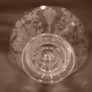 Cambridge Crystal (Rosepoint #628) Single-Lite Candlestick