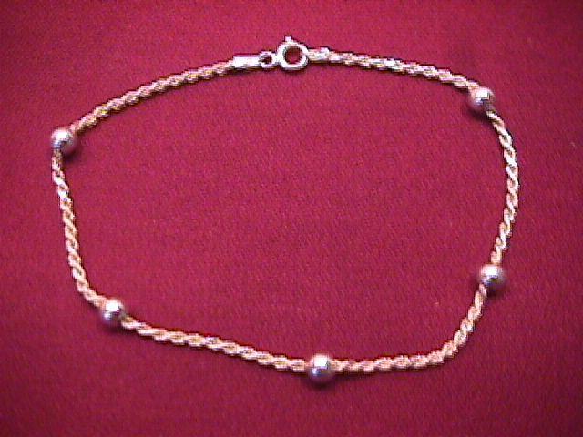 Sterling (Italy) Ankle Bracelet
