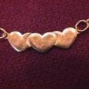 14K Solid Gold (Italy) Hearts Ankle Bracelet