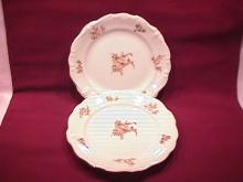 Johann Haviland Fine China (Sepia Rose) 2-Cake Plates