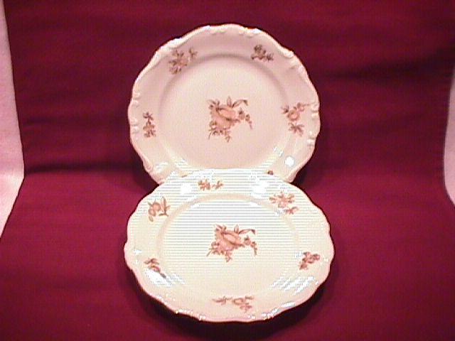 Johann Haviland Fine China (Sepia Rose) 2-Cake Plates