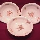 Johann Haviland Fine China (Sepia Rose) 3-Fruit Bowls