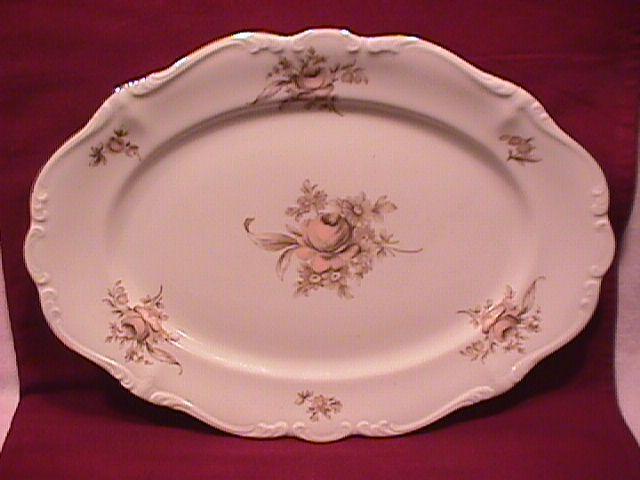 Johann Haviland Fine China (Sepia Rose) Ham Platter
