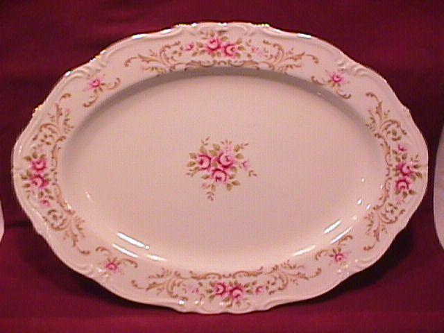 Style House China (Rose Baroque) Roast Platter
