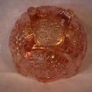 Dugan Carnival Glass (Grape Arbor) Large-4- Footed Bowl=Marigold