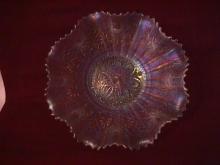 Northwoods Carnival Glass (Hearts & Flowers) Bowl=White