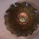 Imperial Carnival Glass (#496 Hattie) Bowl=Smoke