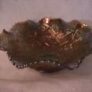 Imperial Carnival Glass (#496 Hattie) Bowl=Smoke
