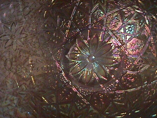 Imperial Carnival Glass (#496 Hattie) Bowl=Smoke