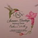 Lenox China (Summer Greetings) Dinner Plate=Baltimore Oriole