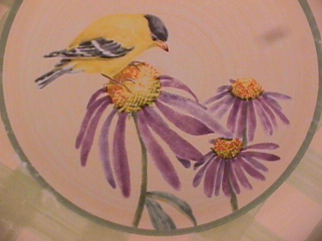Lenox China (Summer Greetings) Dinner Plate=Goldfinch