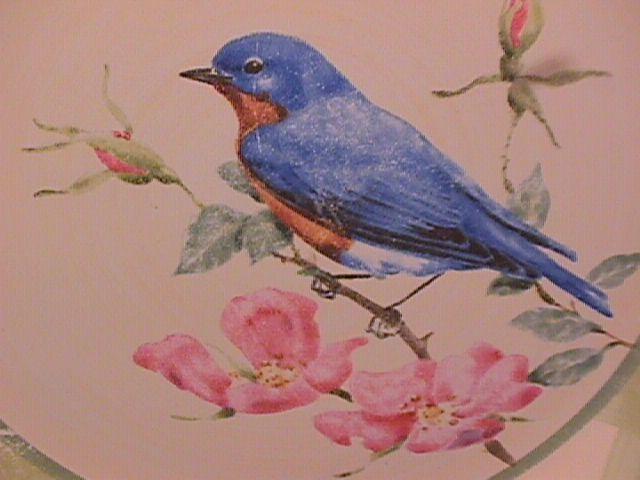 Lenox China (Summer Greetings) Dinner Plate=Eastern Bluebird