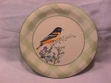 Lenox China (Summer Greetings) Dinner Plate=Baltimore Oriole