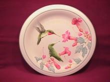 Lenox China (Summer Greetings) Salad Plate=Ruby Throated Hummingbird