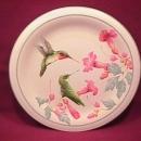 Lenox China (Summer Greetings) Salad Plate=Ruby Throated Hummingbird
