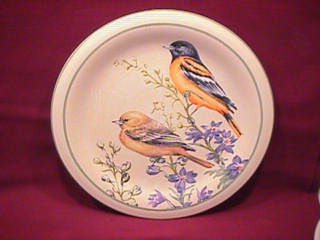 Lenox China (Summer Greetings) Salad Plate=Baltimore Oriole
