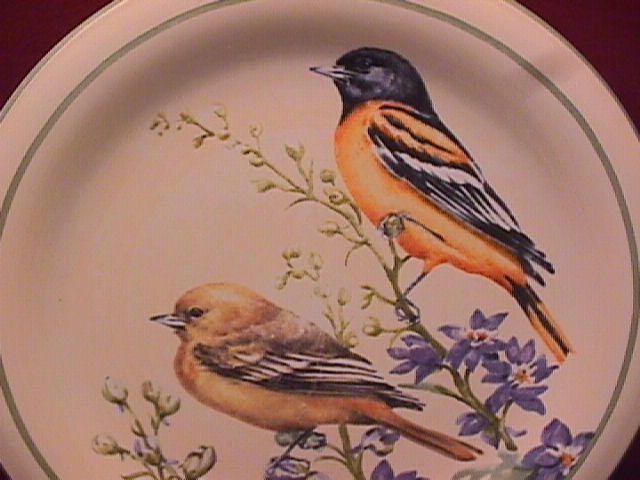Lenox China (Summer Greetings) Salad Plate=Baltimore Oriole