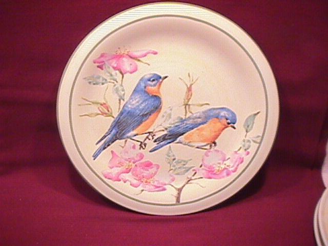 Lenox China (Summer Greetings) Salad Plate=Eastern Bluebird